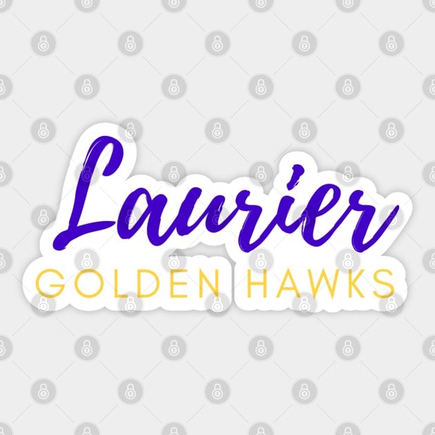 Laurier Golden Hawks Sticker by stickersbyjori